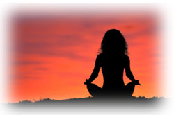 New Age Religions:  Yoga at sunset